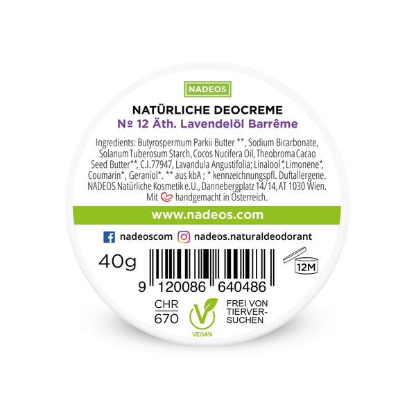 NADEOS Deocreme Nr.12 Lavendel