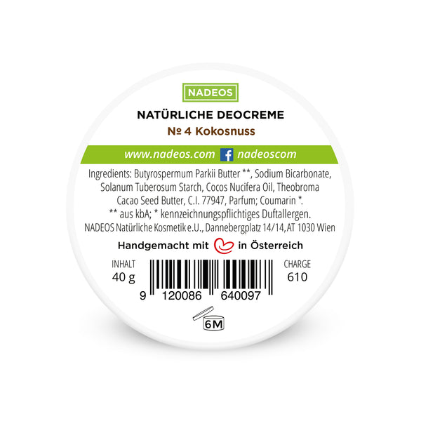 NADEOS Deocreme Nr.4 Kokosnuss