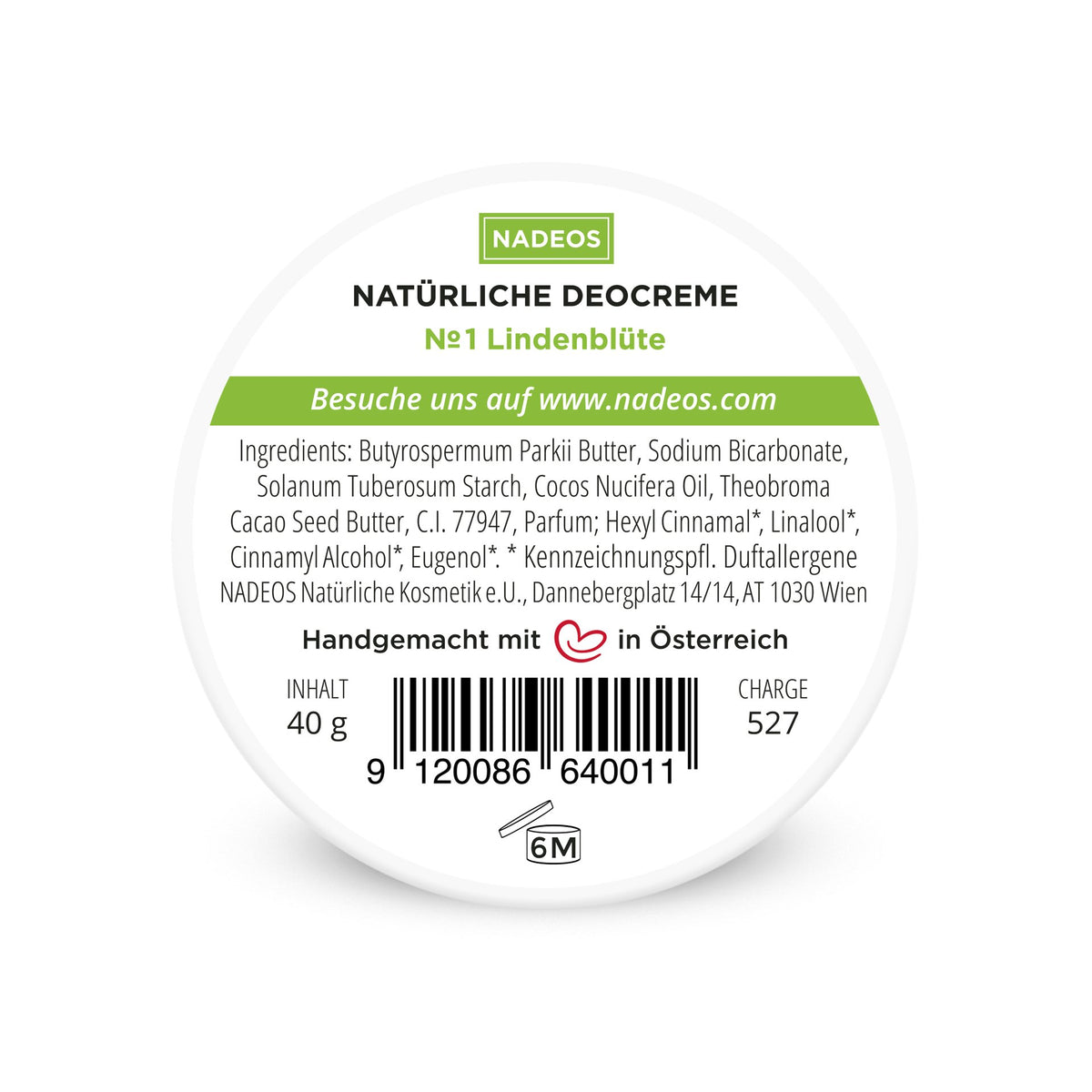 NADEOS Deocreme Nr.1 Lindenblüte