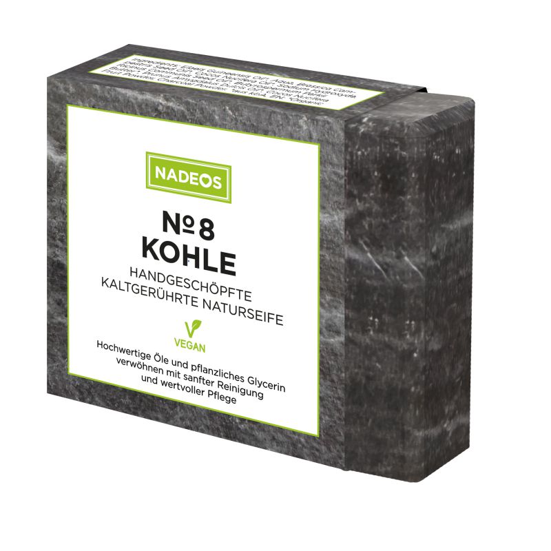 Nadeos Naturseife Nr. 8 Kohle